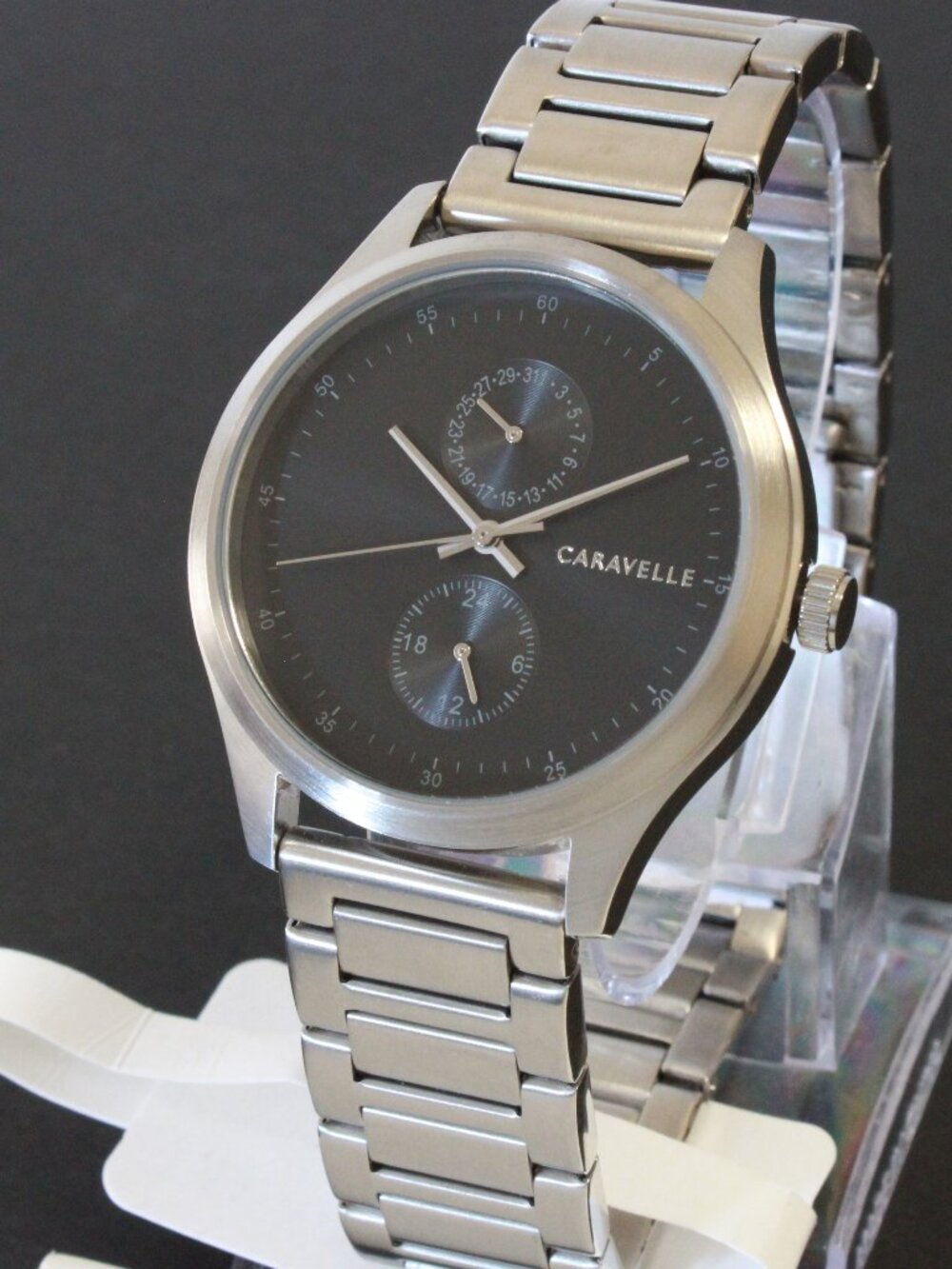 Caravelle Men's Min Max Casual Watch By Bulova Date Indicator 24-Hr Dial 41mm - Picture 4 of 12